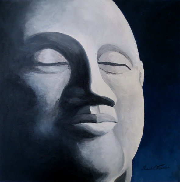 Buddha B,H: 60x60. Sold