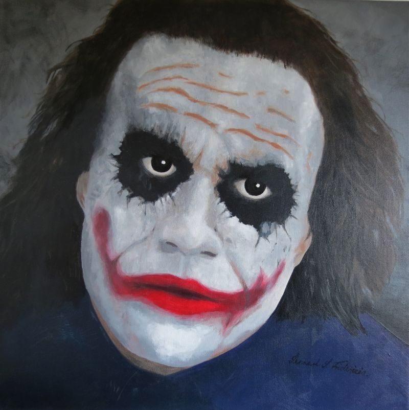 Joker  Heath Ledger B,H: 80x80. Sold